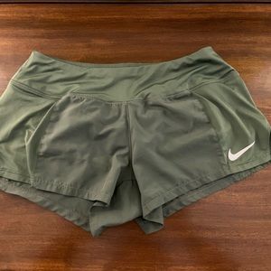 Nike Army Green Running Shorts